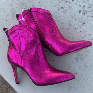 Bright Pink GIANI BINI Booties.